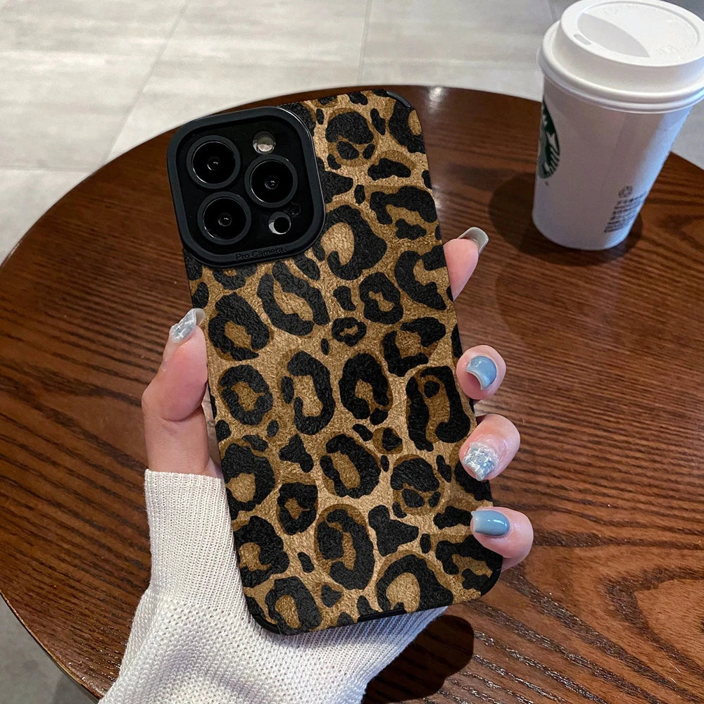 Lux Leopard Gold Silicone Cover