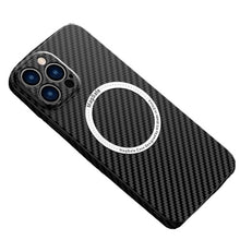 Load image into Gallery viewer, IPhone Mag-safe Carbon fibre cover - Techshark
